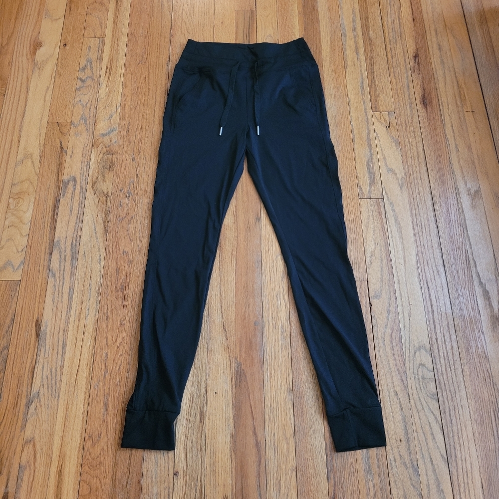 HALARA Softlyzero Plush High Waisted Drawstring Joggers Black Small Tall - Picture 3 of 8